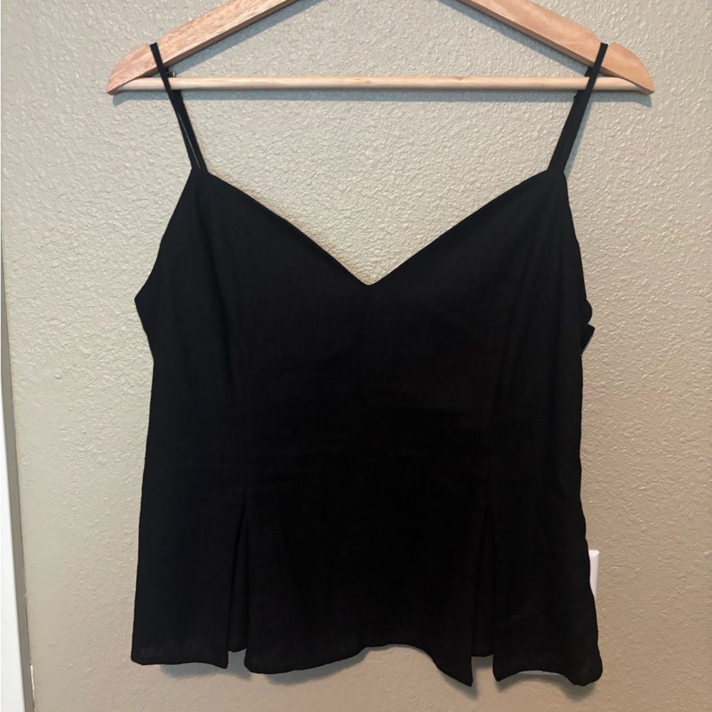 Zara Black Spaghetti Strap Tank Top